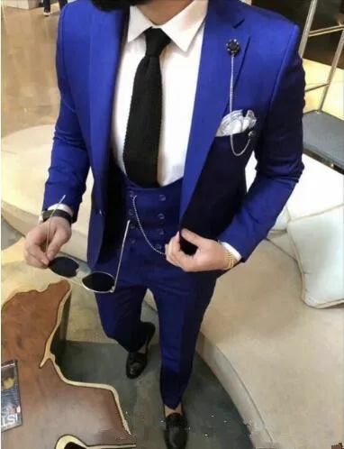 2019 синий мужской смокинг slim fit жених шафера лучший для стройных мужчин куртка