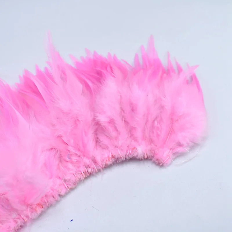 Pink Высокое качество, 20 шт./лот, натуральные перья фазана для рукоделия, 10-15 см, сделай сам, крашеные Куриные перья, вечерние украшения для дома, цветные Плюмы - Цвет: Pink