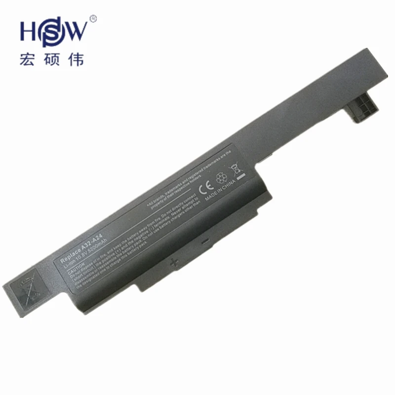 HSW Аккумулятор для ноутбука MSI A32 A24 HASEE K500A batterie K480A K480P CX480 Аккумуляторы ноутбуков