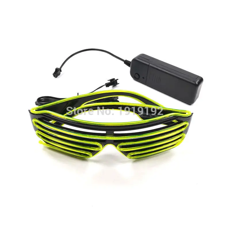 Очки el Wire модные неоновые светодиодные очки в форме затвора 10 цветов для