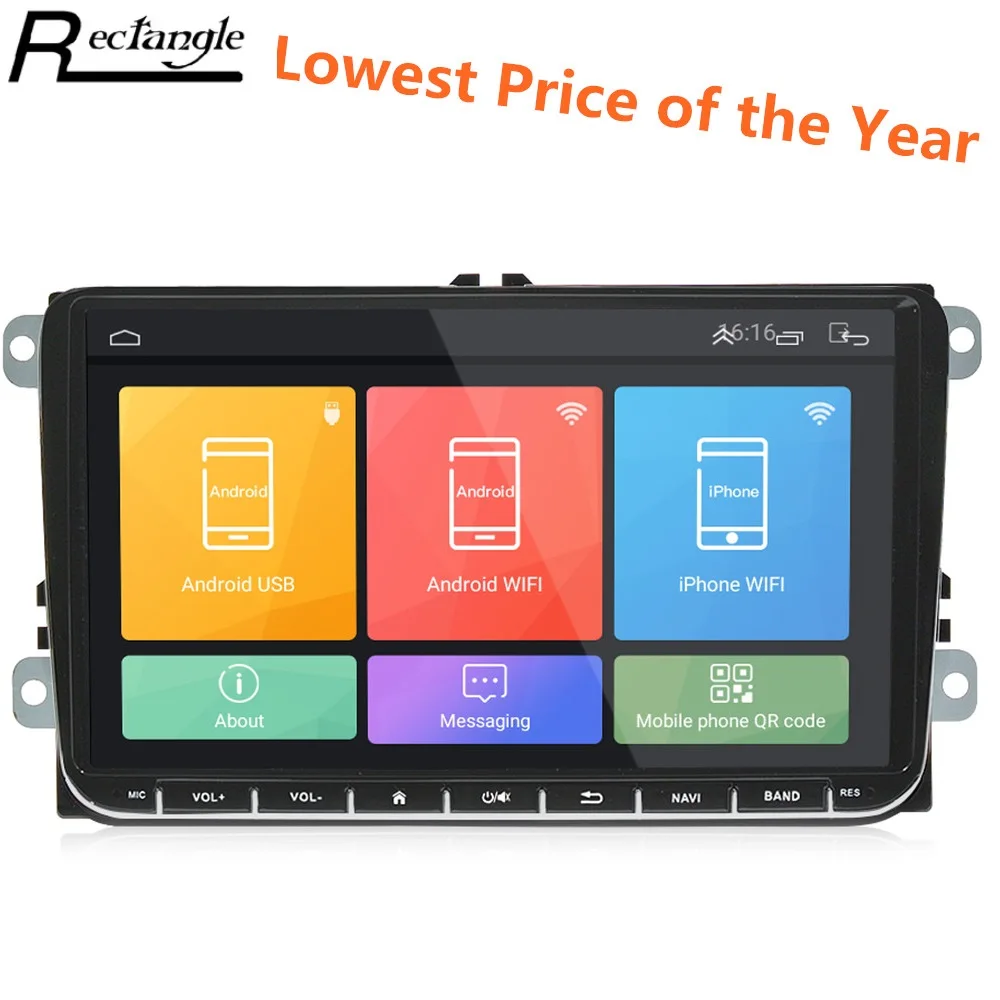 Автомобильный dvd плеер для VW ML CKVW92 9 дюймов Android 6 0 2Din с ультра тонким корпусом