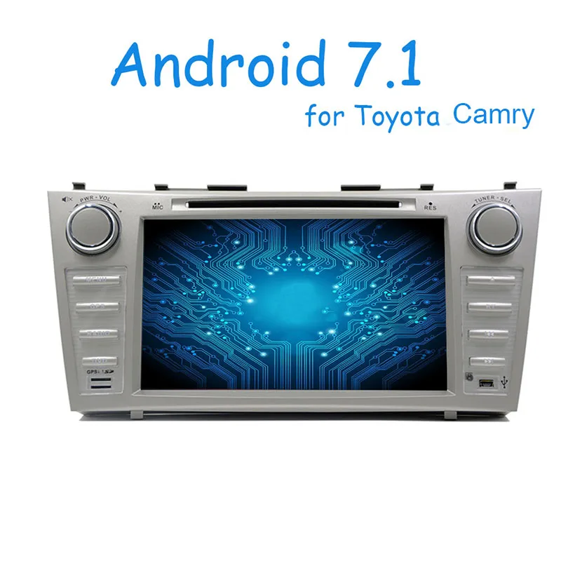 2 Din 8-дюймовый 1G + 16GB Автомобильный DVD-плеер для Toyota Camry 2007/2008/2009/2010/2011 Android 7 1