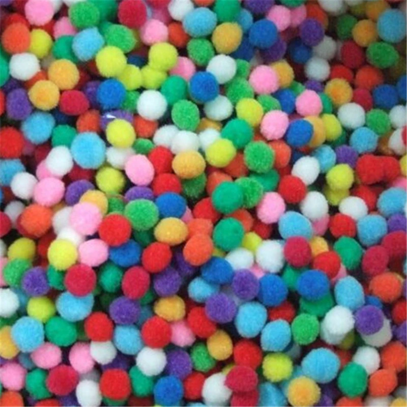 100 Шт. помпон цвета смешивания Плюшевые Искусственные Цветы DIY помпоны pon pom poms мяч
