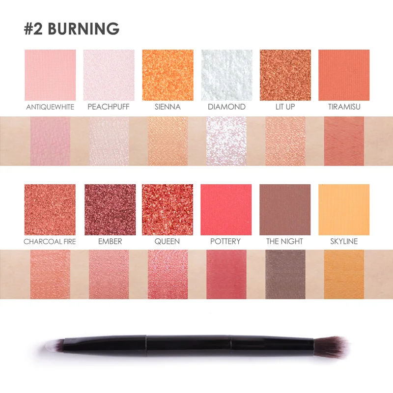 Focallure Matte Shimmer Сияющие тени для век Палитра телесный Макияж Блеск пигментные