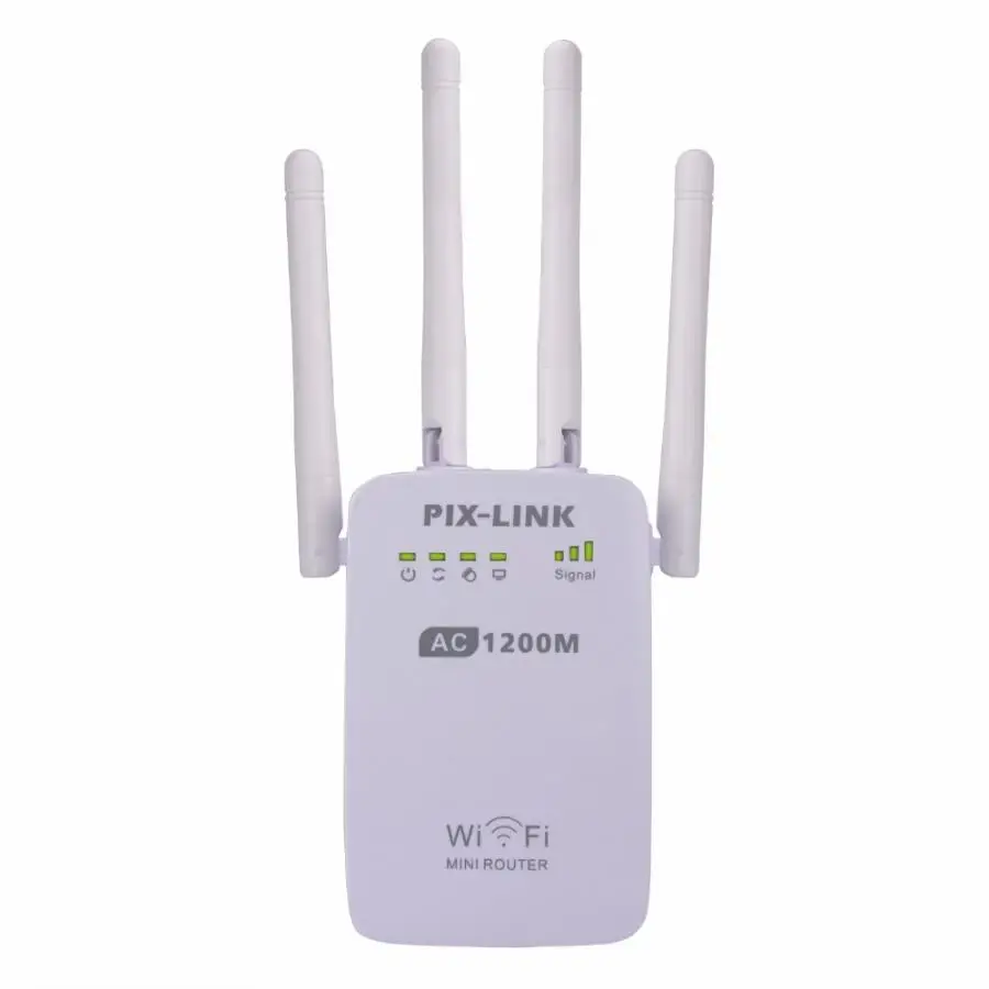 PIXLINK 1200 Мбит/с WIFI ретранслятор/маршрутизатор/точка доступа двухдиапазонный