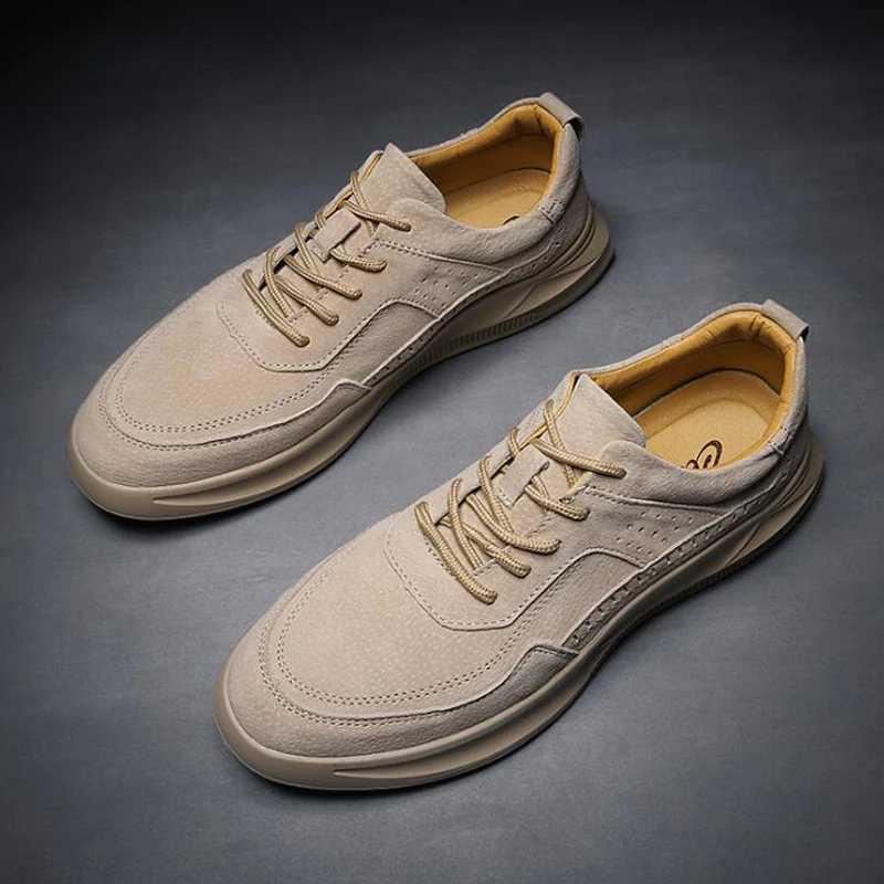 (39-45) Men's Board Shoes College Style Retro Leather Casual Martin Fashion Low-top England Men Boots | Обувь