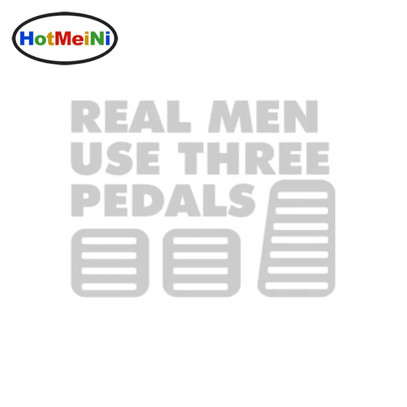 HotMeiNi Car Styling Real Men Use Three Pedals Vinyl Sticker Decal Diesel Turbo Stickers Decals Decoration 15.5CM*11.5CM | Автомобили и