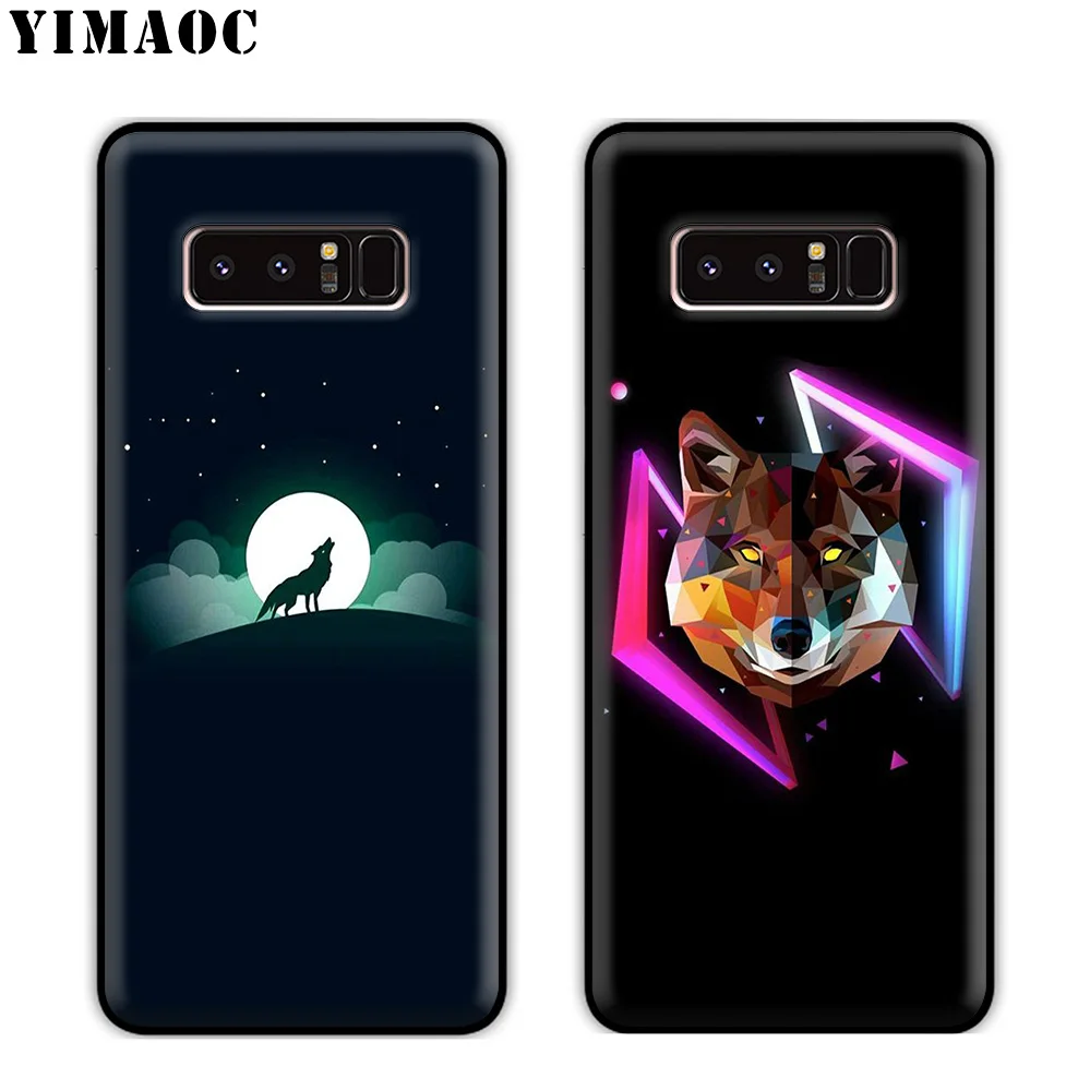 YIMAOC Wolf Art классный Мягкий силиконовый чехол для samsung Galaxy Note 10 Plus 9 8 A9 A8 A6 2018 A5 A3 2017 2016