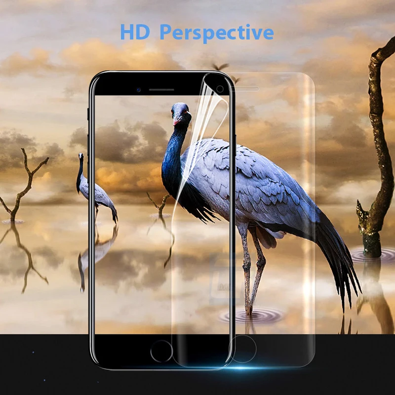 DCR 3D изогнутая Защитная пленка для iPhone 8 7 6 6s Plus полная защита экрана мягкая X не