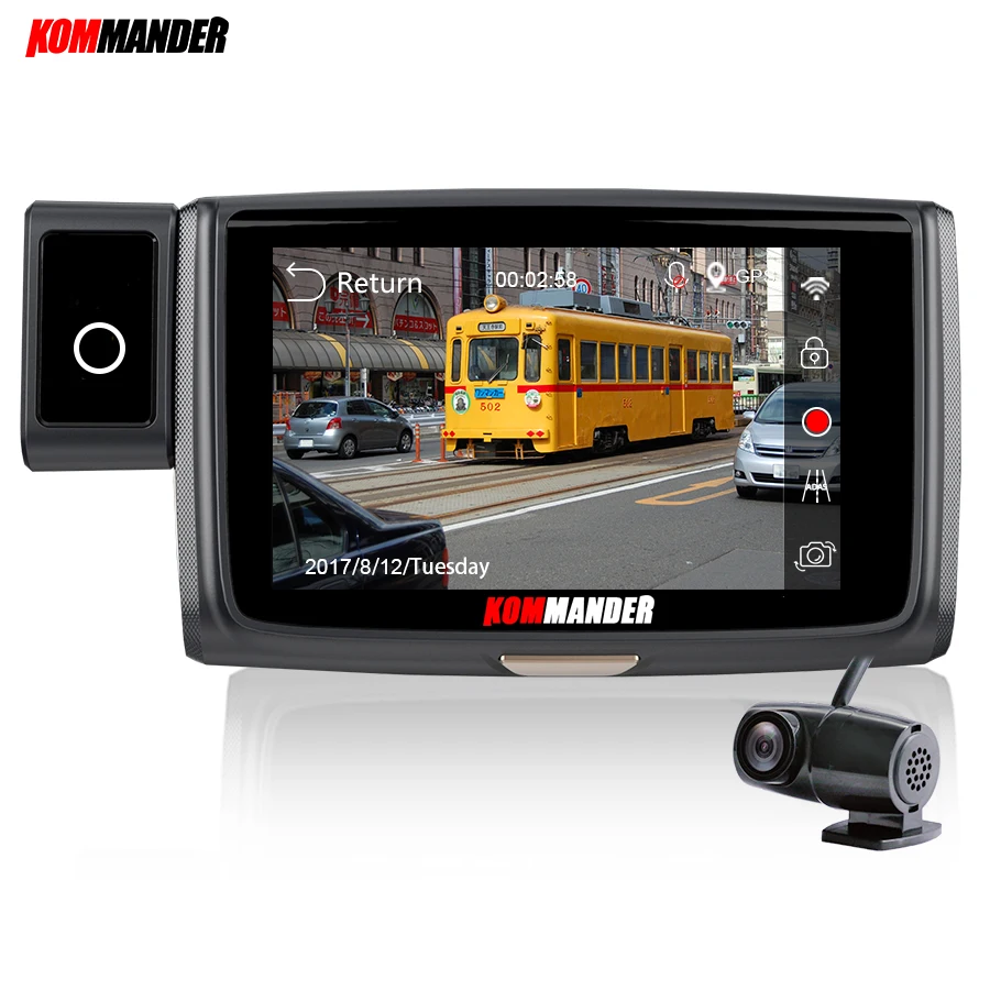 KOMMANDER 4 &quotips Wi Fi видеорегистраторы для автомобилей Камера dual FHD 1080 P Novatek NT96663 Sony290