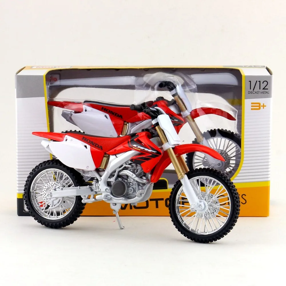 Maisto/1:12 весы/Моделирование литья под давлением модель мотоцикла Игрушка/Honda CRF450R Supercross/деликатная детская игрушка/воротник