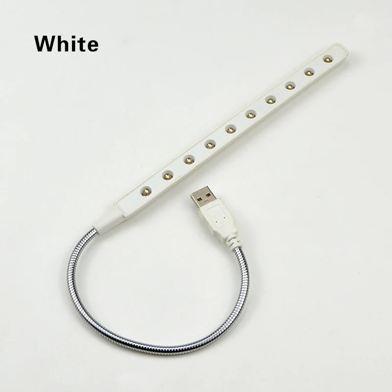 White 1 USB СВЕТОДИОДНЫЙ светильник-книга, настольная лампа для чтения, ночной Светильник ing USB светодиодный светильник, лампа для кемпинга - Испускаемый цвет: White 1
