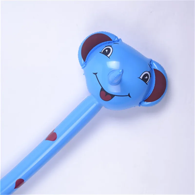 elephant Новинка, Надувное животное с героями мультфильмов, 1 шт., длинный надувной молоток, не стучит, оружие, палка, детские игрушки - Цвет: elephant