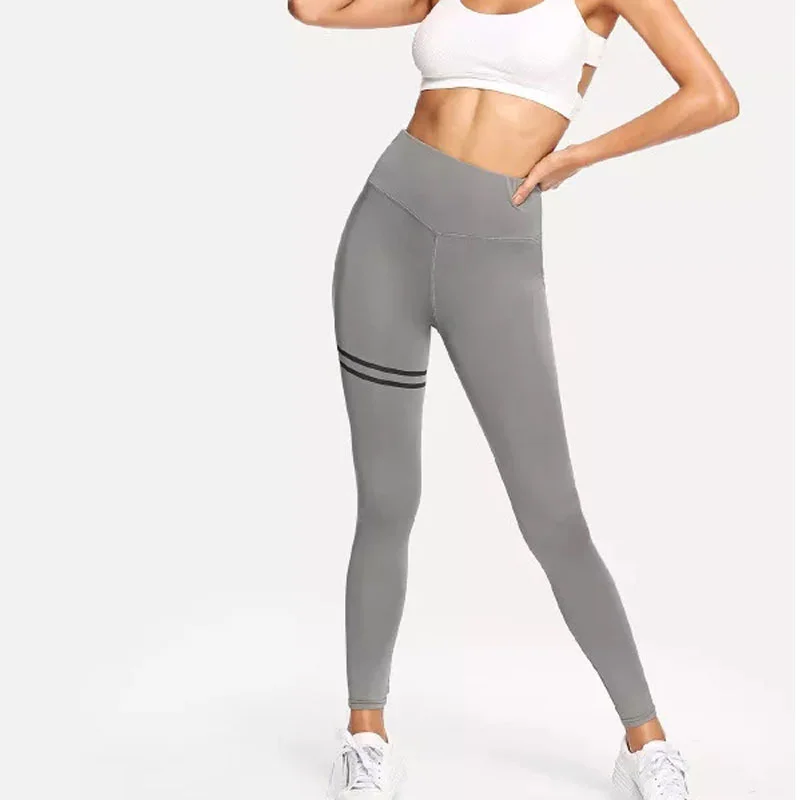 Solid Skinny Leggings Women Fitness Workout Sports Running Pants Female Elastic Slim Trousers | Женская одежда
