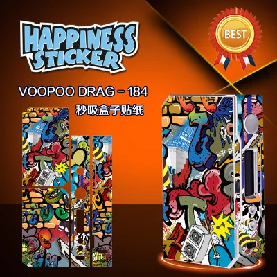 Colorful Наклейка для,, VOOPOO, Drag, 157 Вт, TC, коробка, мод, VW W/O, батарея, контроль температуры, электронная сигарета, 157 Вт, 18650, коробка, мод, vape - Цвет: Colorful