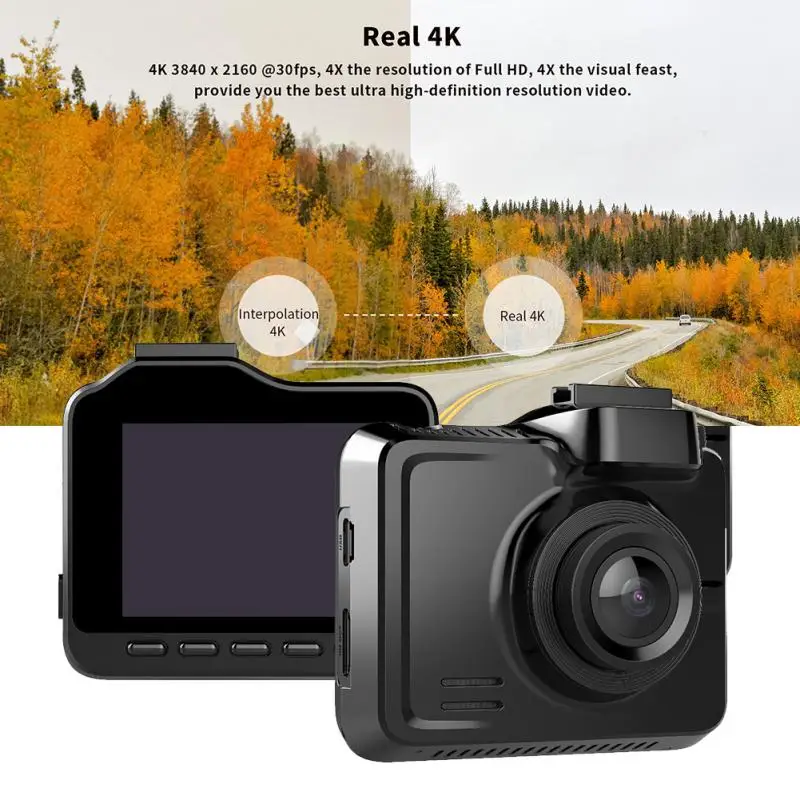 2 4 дюймов широкоугольный двойной объектив Встроенный gps WiFi FHD 1080 P передний