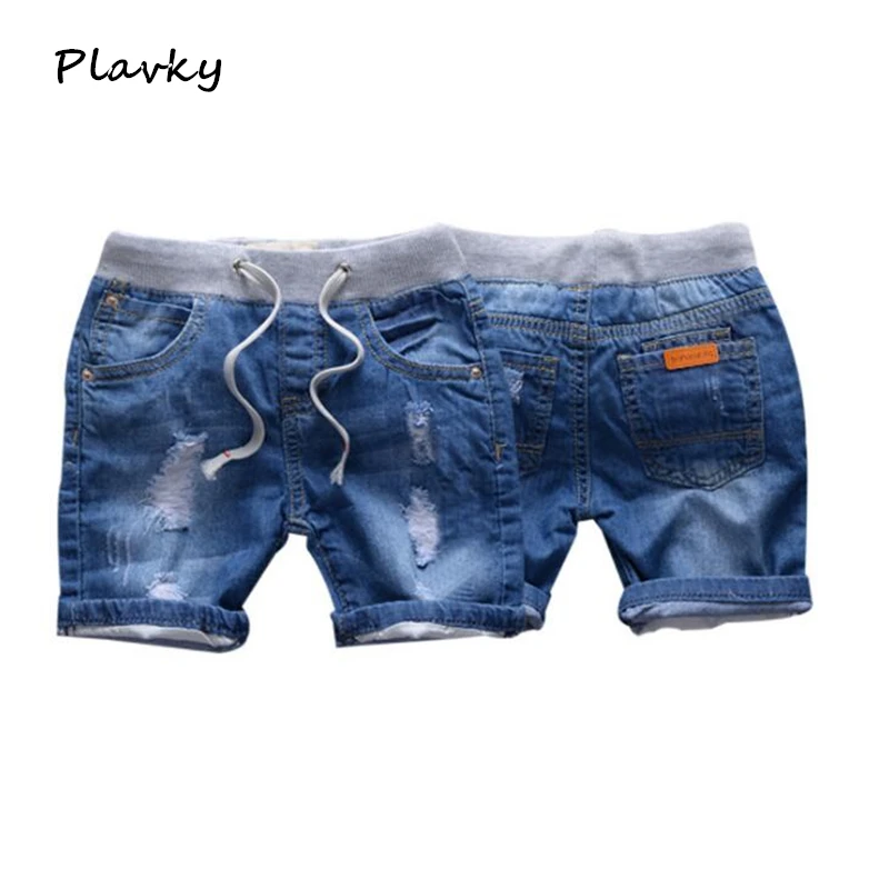 2020 летние джинсовые шорты для мальчиков детские брюки повседневные с завязками