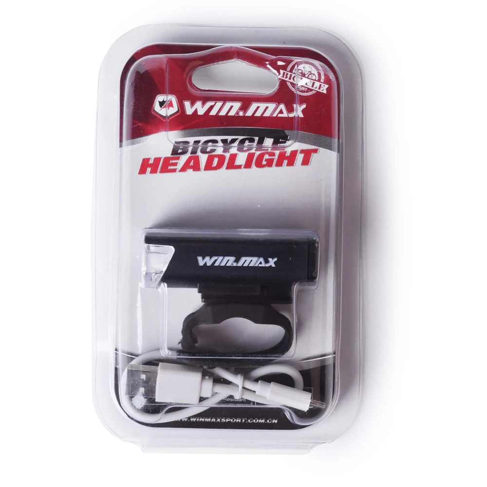 

Winmax Outdoor Bicycle Accessories Rechargeable Cycling Light Front Handlebar Riding Bike Led Lights with 3 Lighting Modes