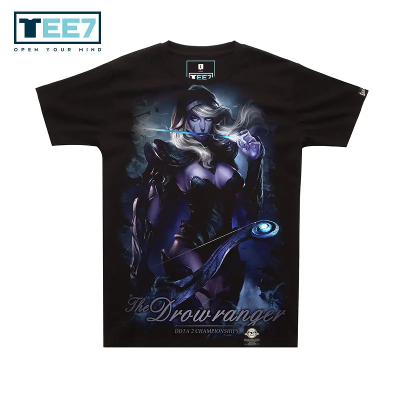 TEE7 Для мужчин короткий рукав Футболка игра для dota2 Phantom Assassin каэл хлопок
