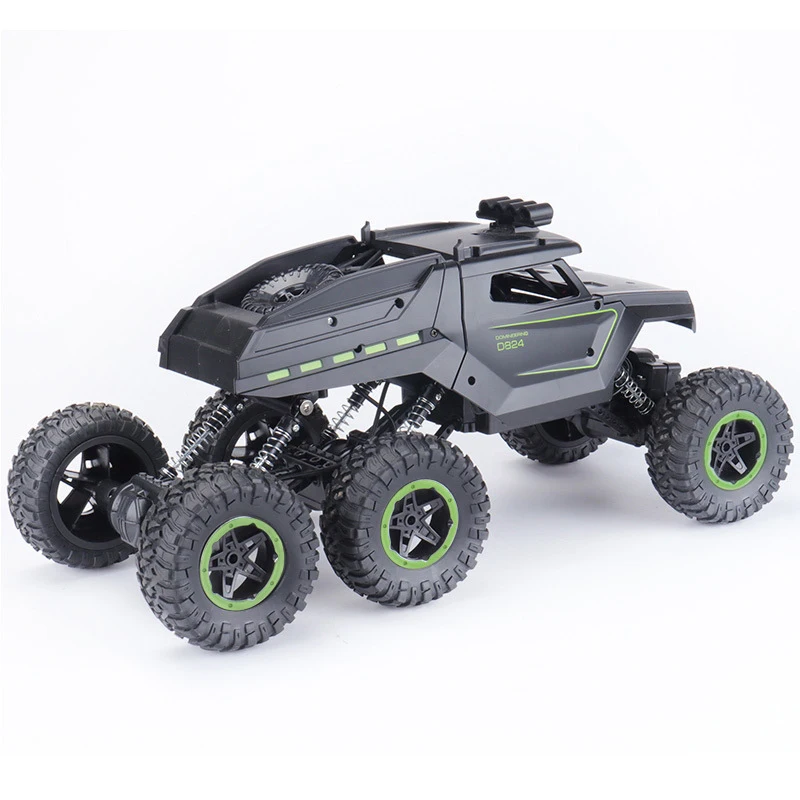 6WD Монстр Электрический модель радиоуправляемого грузовика 1/12 6 колесо для подъемов в гору внедорожные Скорость изменения Беспроводной Управление грузовик с светодиодный светильник