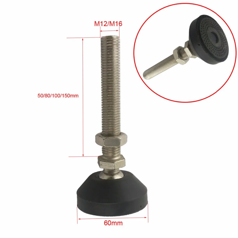 Основание из усиленного нейлона M12/M16 50/80/100/150 мм 2 шт.|nylons foot|leveling footleveling feet |