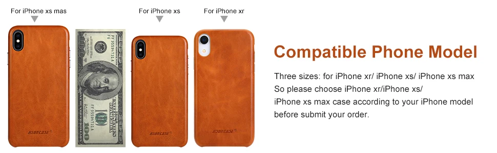 Jisoncase Чехол для телефона для iPhone XR кожаный чехол для iPhone XR 6,1 дюймов Роскошный чехол для телефона с металлической кнопкой Высокое качество Новинка