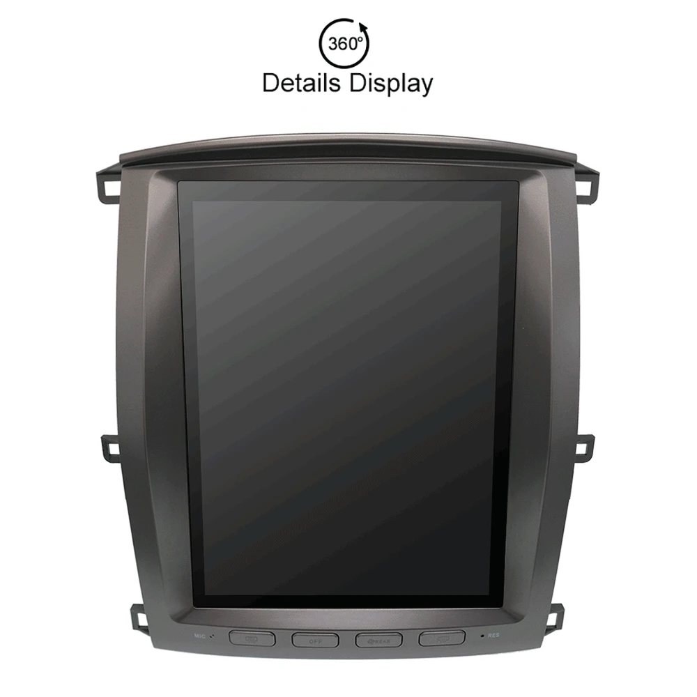 Автомобильный GPS навигатор в стиле Tesla Android 7 1 для TOYOTA Land cruiser LC100 2003 2009 стерео