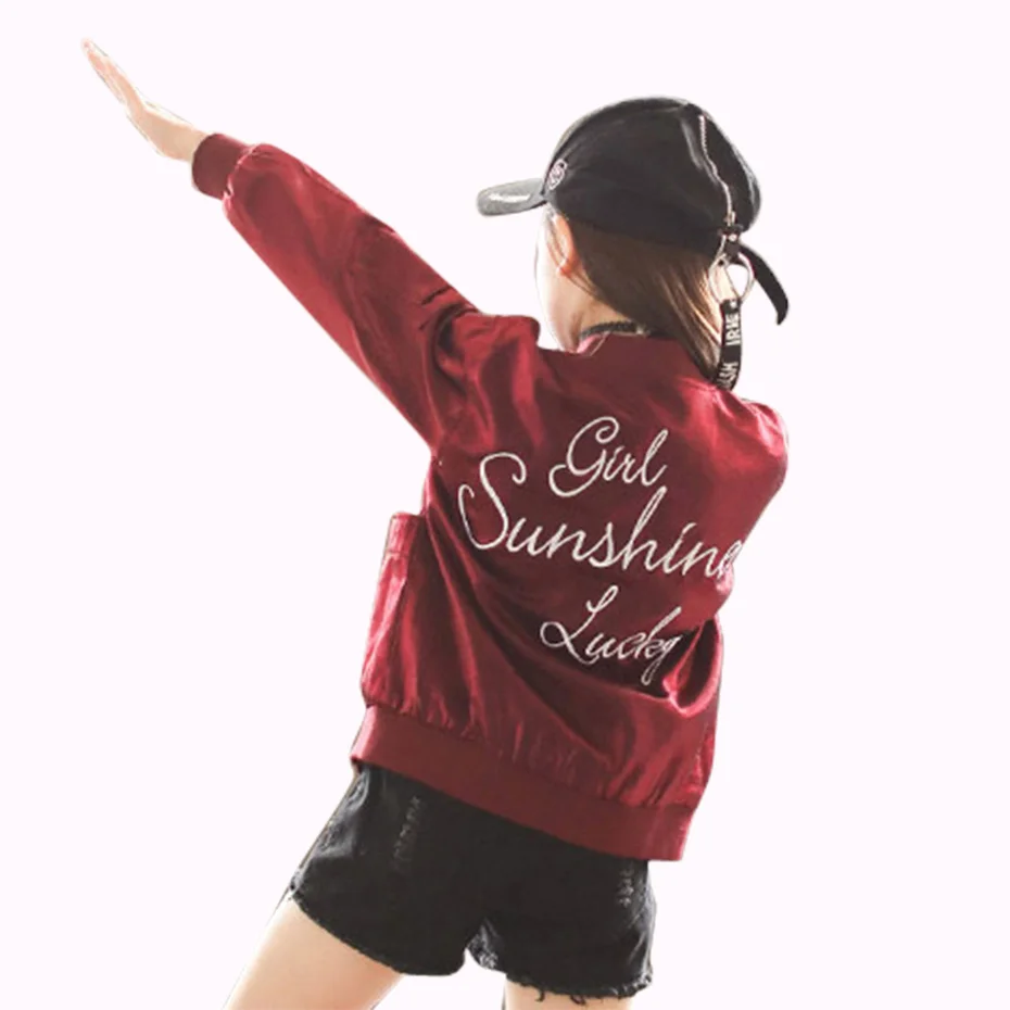 2019 Girls Jacket New Fashion Coat For Letters Kids Outerwear 4-14 Years Embroidery Clothes Teen Clothing | Детская одежда и обувь