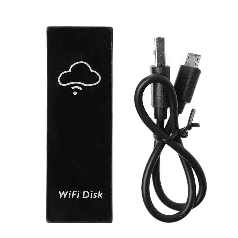 

NEW 8x2.7x1cm WiFi Disk Memory Storage Box Hard Drive TF/MicroSD Card Card Reader File Sharing