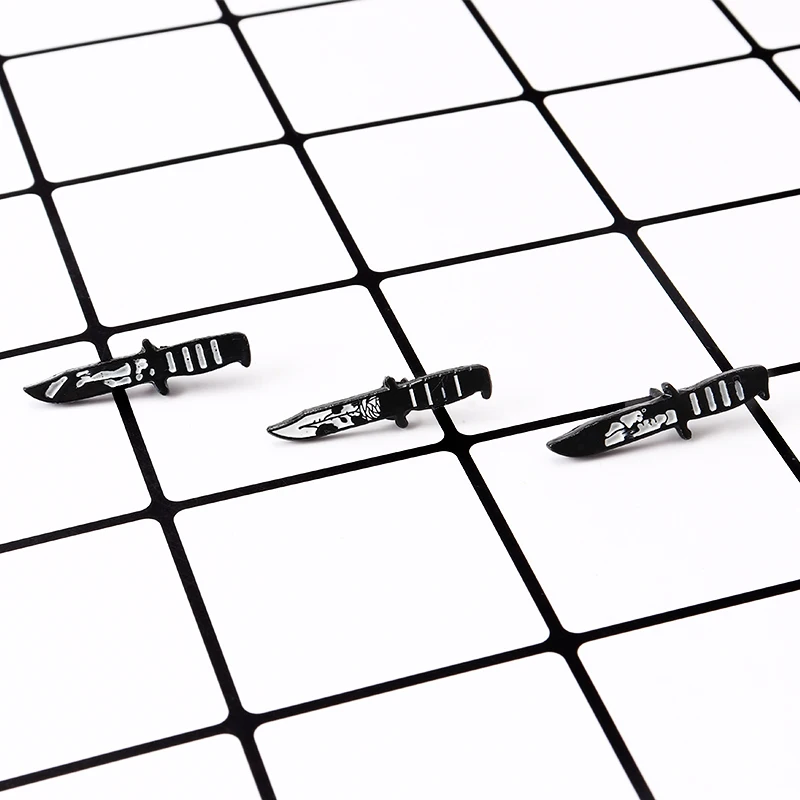 Creative Lover Leg Rose Knife Blade Black Dark Enamel Pins Punk Pin Badges Brooches for Women Men Jewelry Accessories | Украшения и