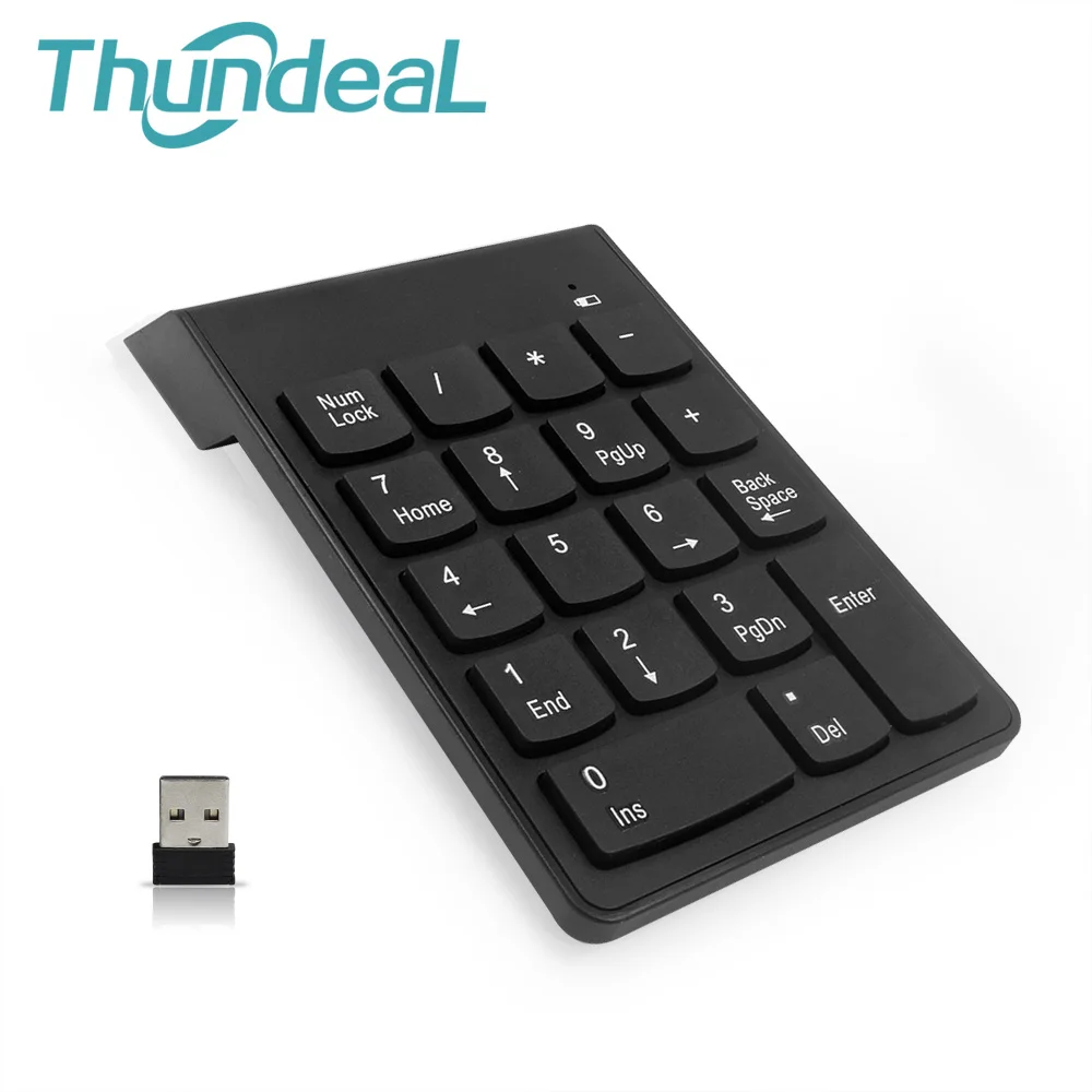 Мини 2 4G Беспроводная 18Key цифровая usb клавиатура ультратонкая для Windows Android