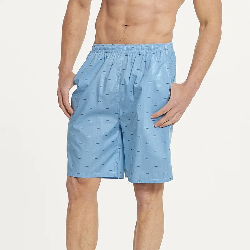 Мужские пляжные шорты из хлопчатобумажной ткани до колена быстросохнущие на