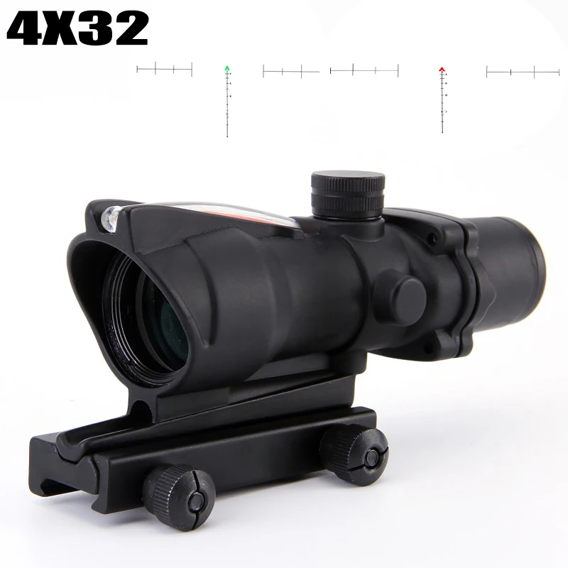 Тактические оптические прицелы ACOG 4x32 оптический прицел с рельсовым креплением 11
