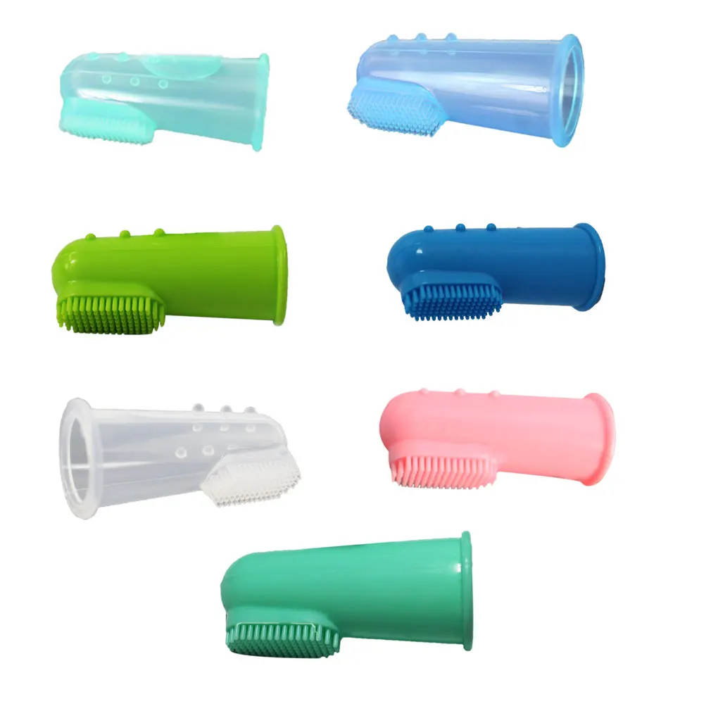 Горячая Распродажа Детская Мягкая зубная щетка для домашних животных собак