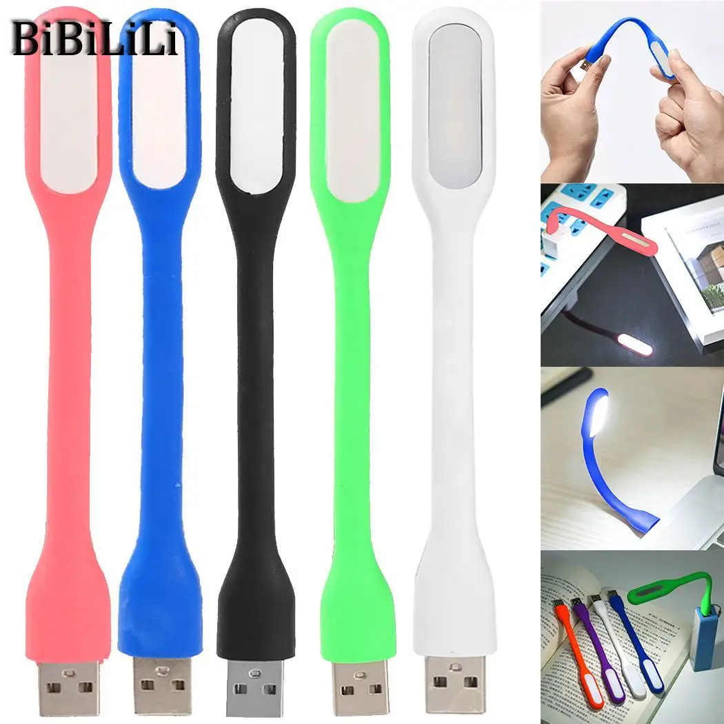 Легкий ноутбук школа для фонарика палка банк Дома USB светодиодный настольная лампа для чтения ноутбука 5 в гибкий банк белый мини