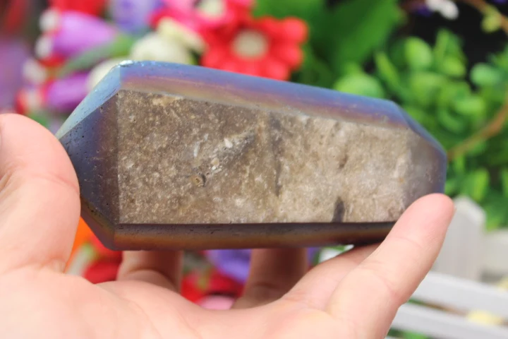 306 г натурального кристалла кварца металлическая труба точка накопления ангела