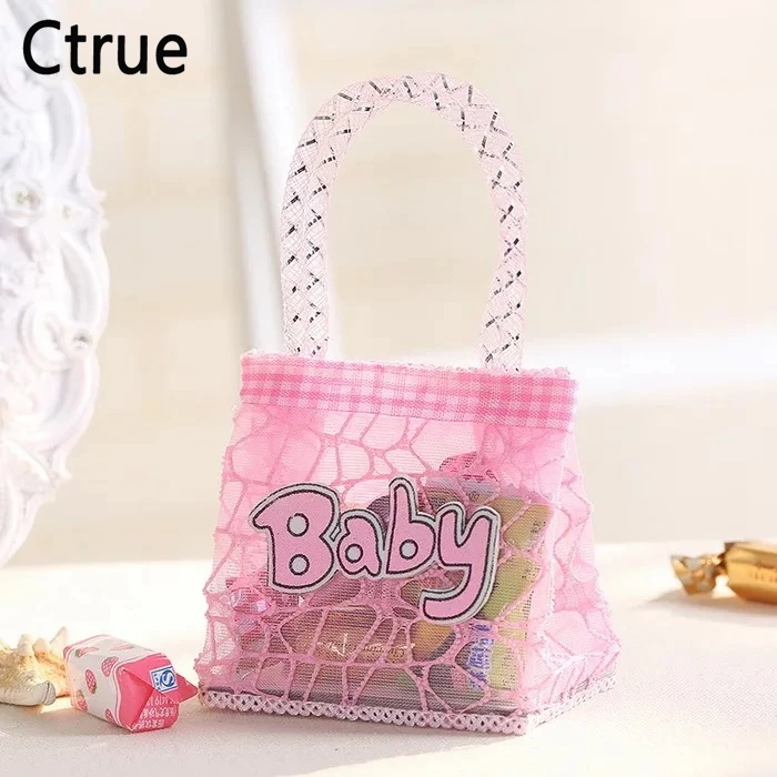 60 шт./лот Синий Розовый шоколадные конфеты мешок дети мальчик Baby Shower вечерние