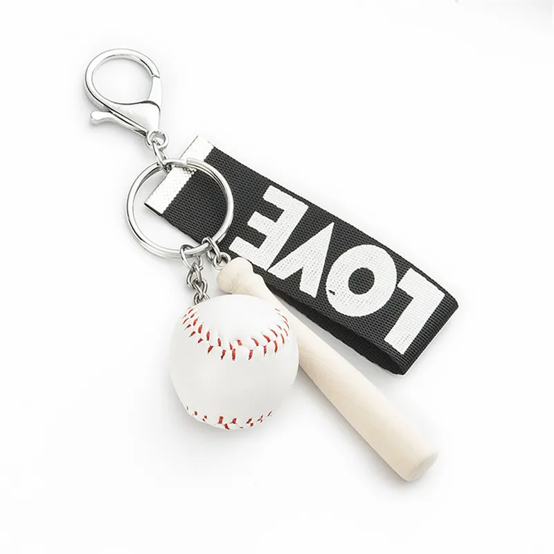 2019 Fashion Jewelry Cute Korea Creative Gift Mini Baseball Pendant Keychain Promotional Gifts |