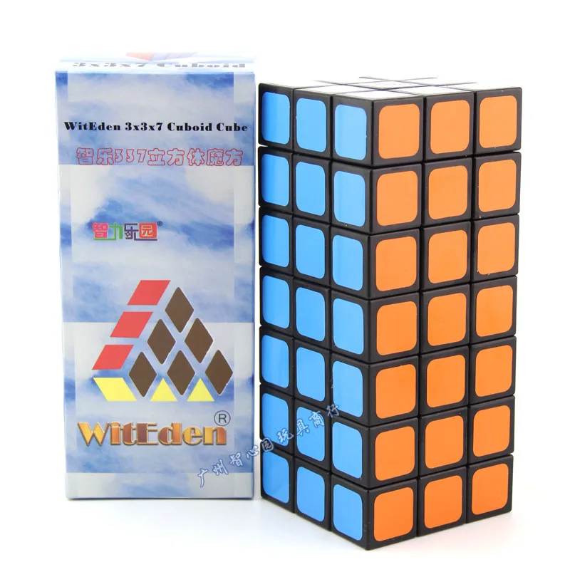 WitEden 3x3x7 куб черный магический головоломка Новый 337 | Игрушки и хобби
