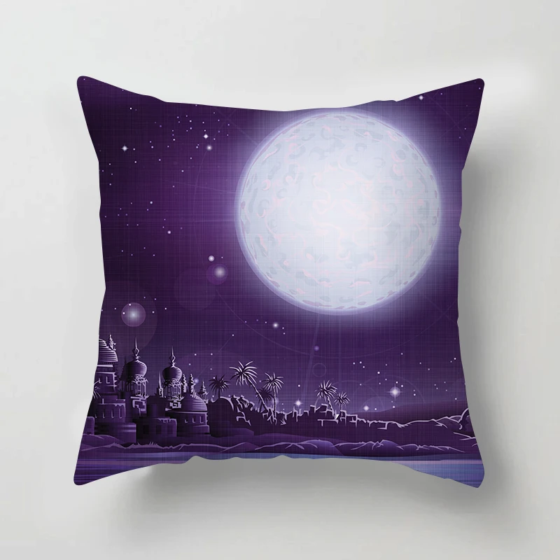 GNORRIS Печать Декоративные Наволочки полиэстер пледы наволочка пейзаж Подушка с