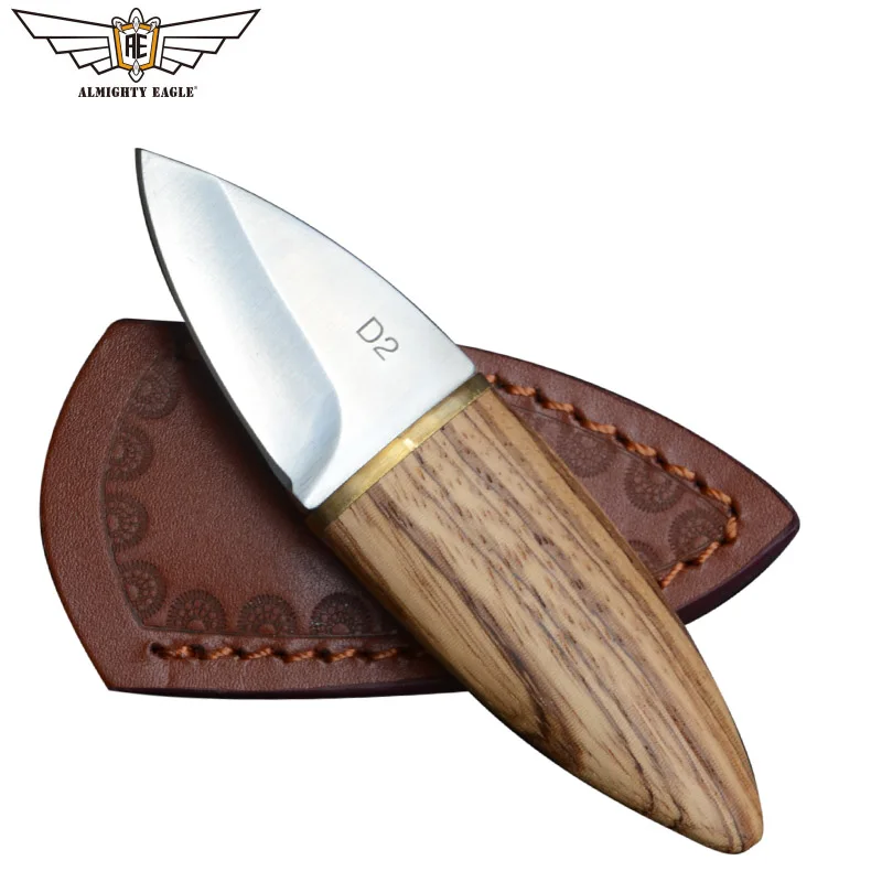Zebrawood ALMIGHTY EAGLE мини прямой нож с деревянной ручкой нож s Нержавеющая сталь EDC инструменты для выживания охоты кемпинга открытый инструмент - Цвет: Zebrawood