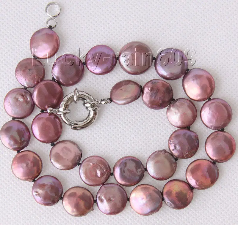 Женщины хороший доставка Подлинной 16 &quot14 мм монета застежка вино красный жемчуг