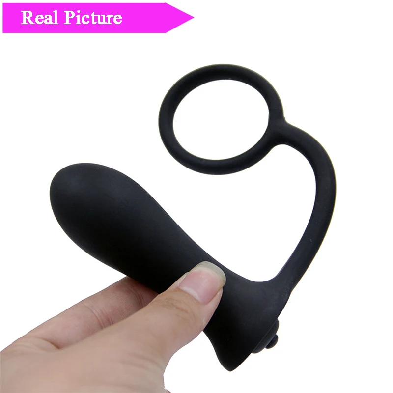 ORISSI Silicone Male Climax Delay Prostate Massager Anal Vibrator Sex Toys for Men Erotic Cock Ring Products |