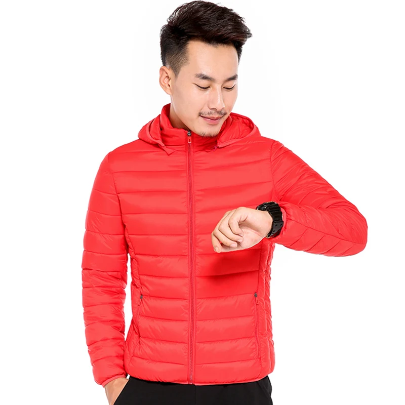 Мужская уличная куртка ZYNNEVA зимний теплый пуховик с длинными рукавами и подушкой