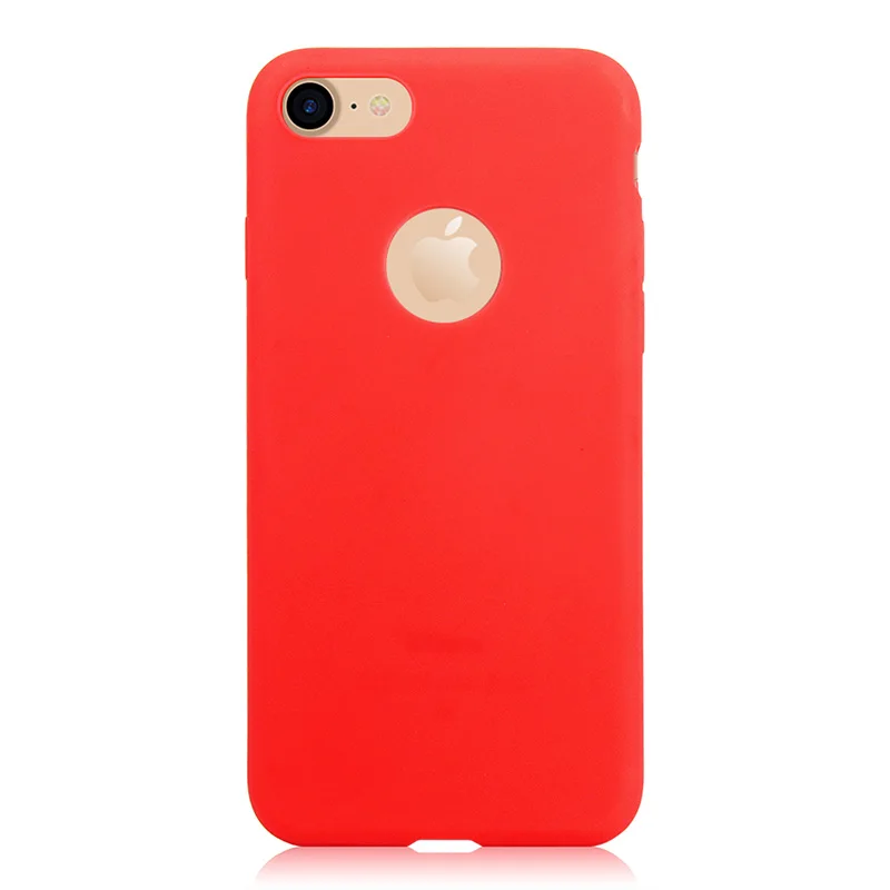 Red JONSNOW чехол для телефона для iPhone 6S 7 8 Plus 5S SE матовый чистый цвет Желейный чехол для iPhone 11 Pro X XR XS Max гелевый мягкий чехол s - Цвет: Red