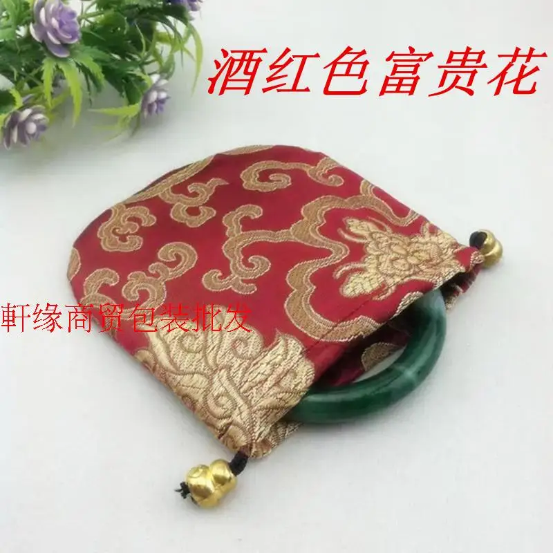 

2015 NEW Wholesale 100Pcs/lot Jewelry Gift Bags Storage Pouches Jute Bag Drawstring Bags Velvet Bag Brocade Bag Packing bags