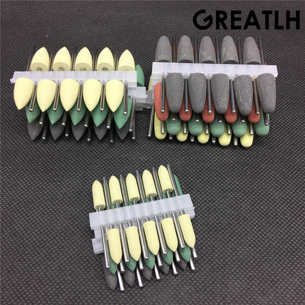 100 шт. стоматологические силиконовые Полировальные Алмазные зубы полировальная