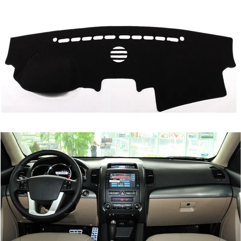 Коврик для приборной панели автомобиля Kia Sorento 2009 - 2012 с защитой от УФ-лучей |