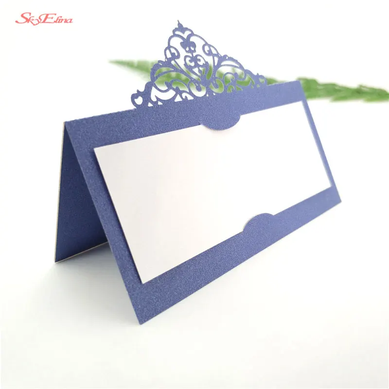 100 шт. розовые лазерные карты для сидений винтажный стол номер имя карта место