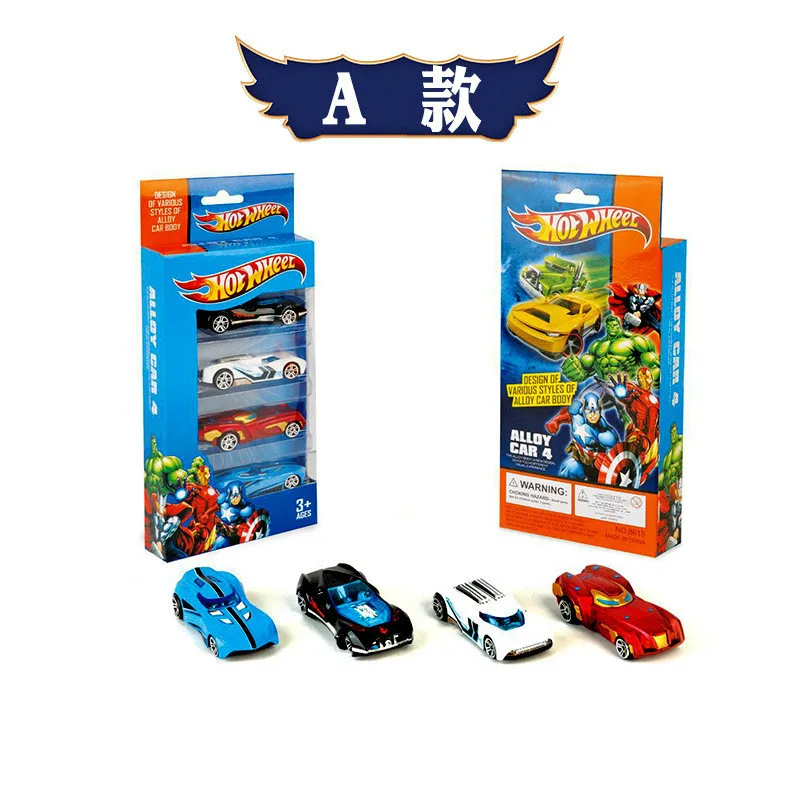 Новая модель 4 шт. 1: 64 Hot Wheels мини гоночная модель игрушки детские игрушки сплав раздвижные карманные тележки